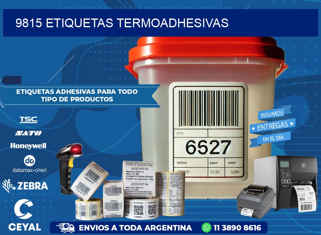 9815 etiquetas termoadhesivas