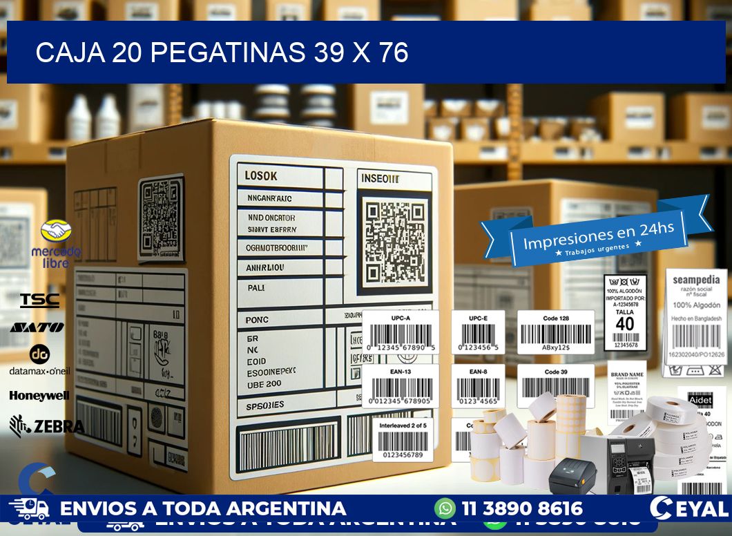 CAJA 20 PEGATINAS 39 x 76