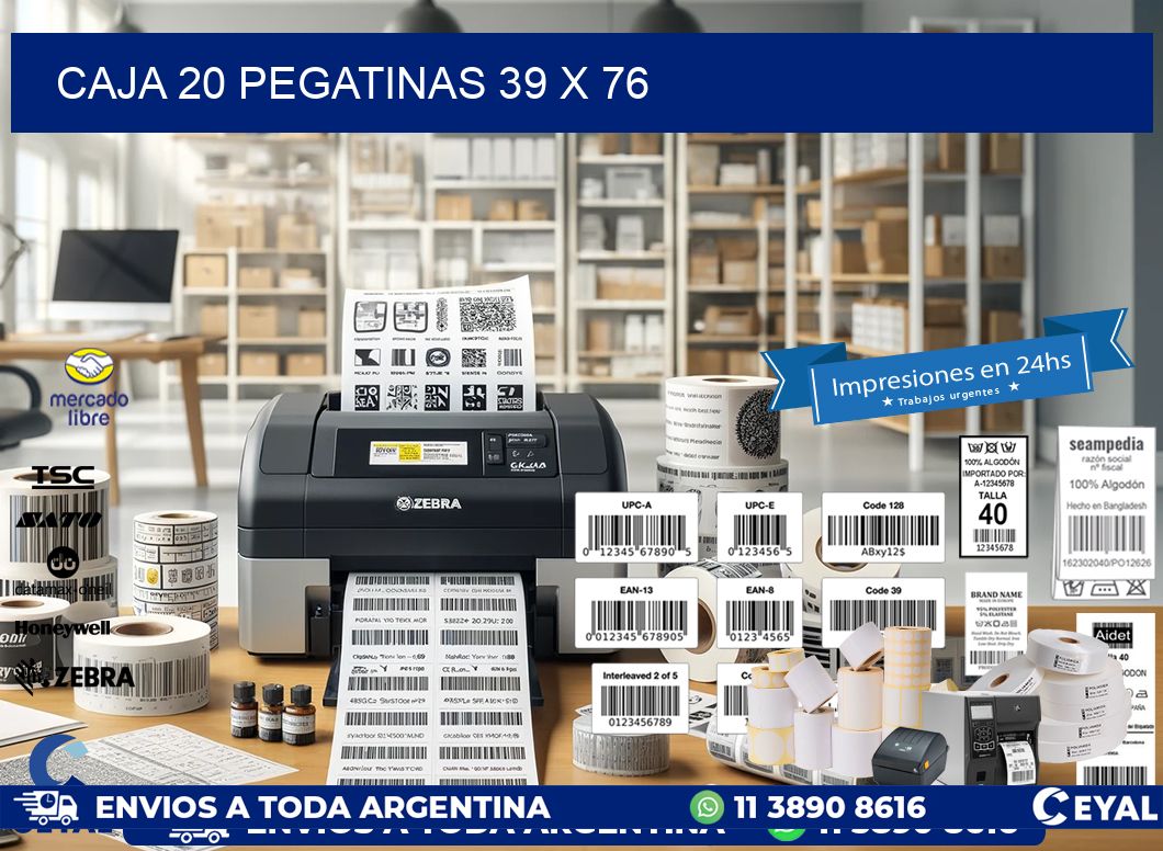 CAJA 20 PEGATINAS 39 x 76