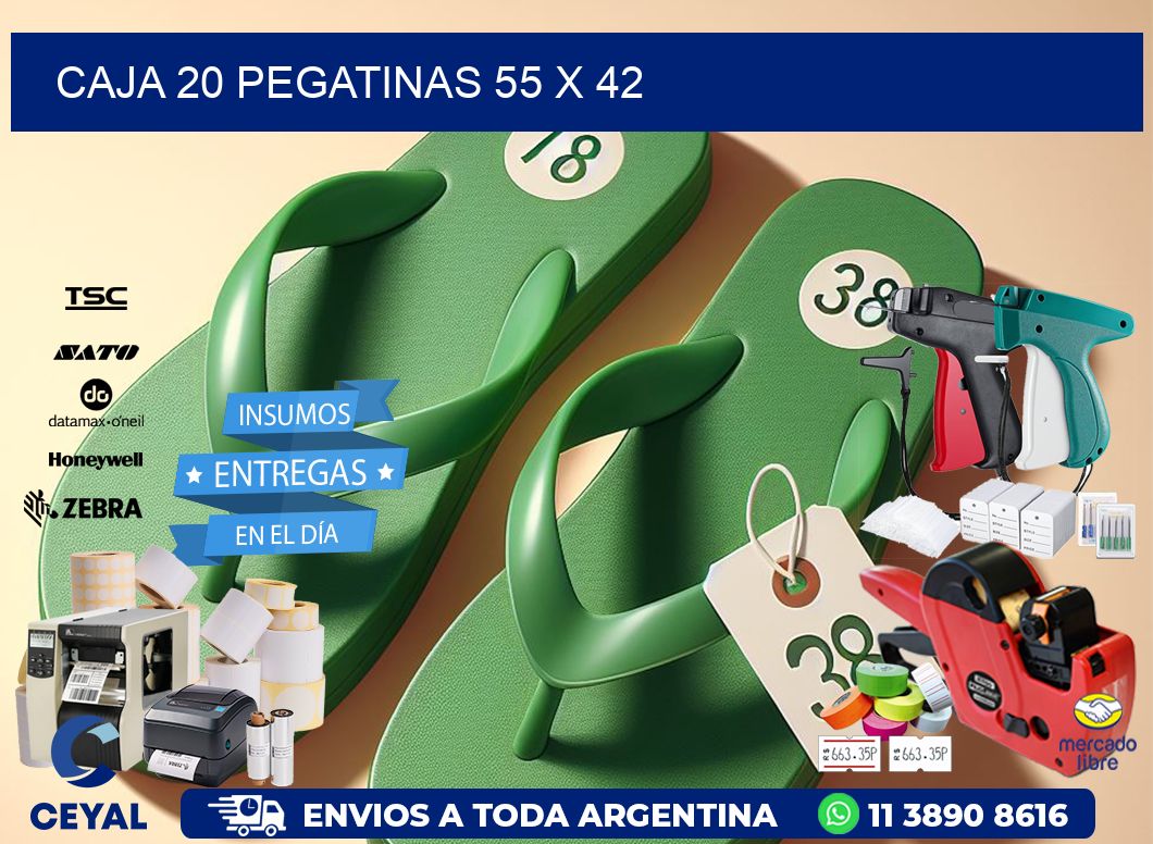 CAJA 20 PEGATINAS 55 x 42