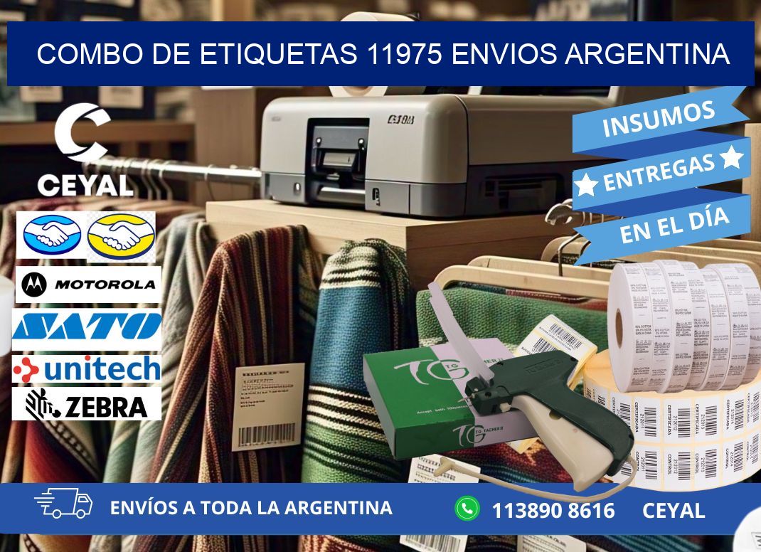 Combo de etiquetas 11975 ENVIOS ARGENTINA