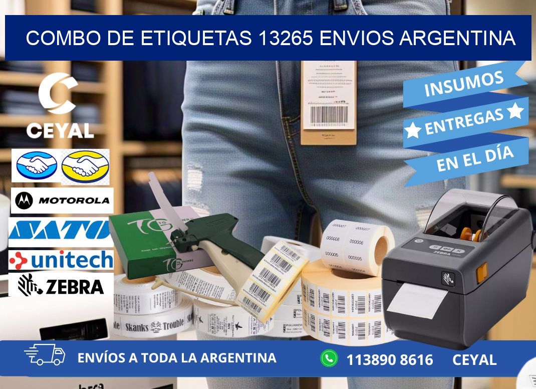 Combo de etiquetas 13265 ENVIOS ARGENTINA