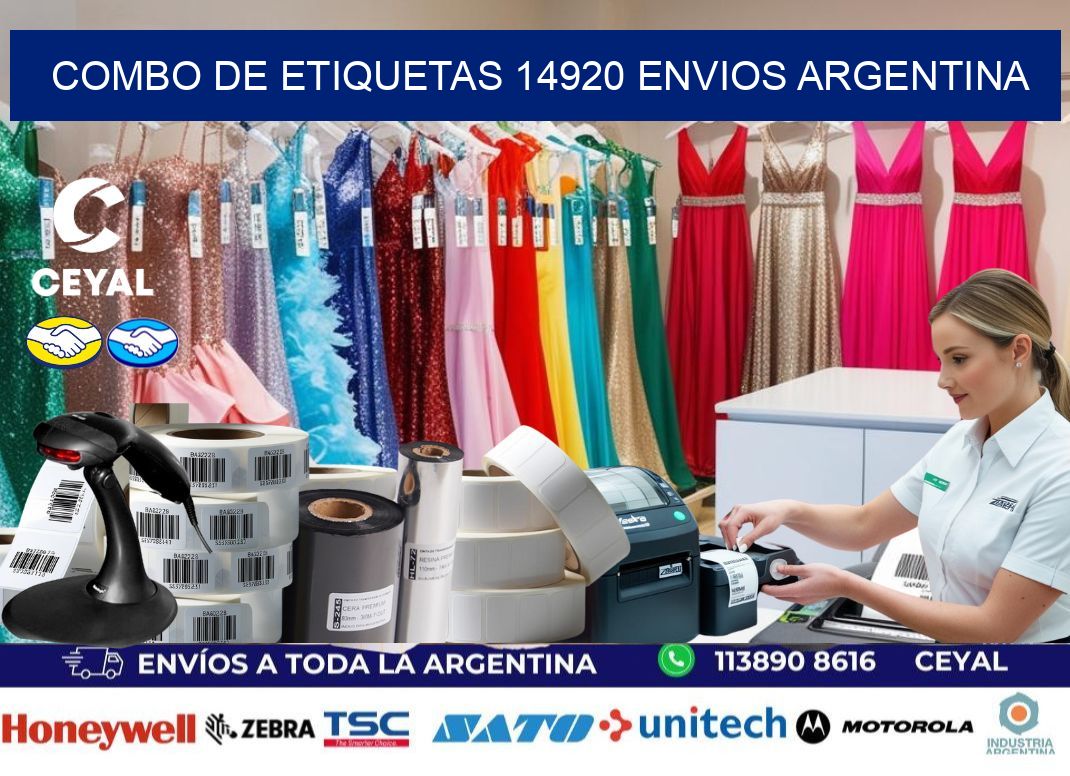 Combo de etiquetas 14920 ENVIOS ARGENTINA