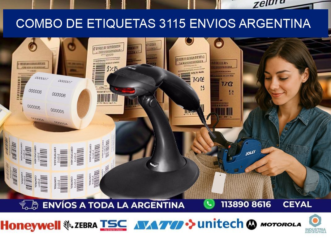 Combo de etiquetas 3115 ENVIOS ARGENTINA
