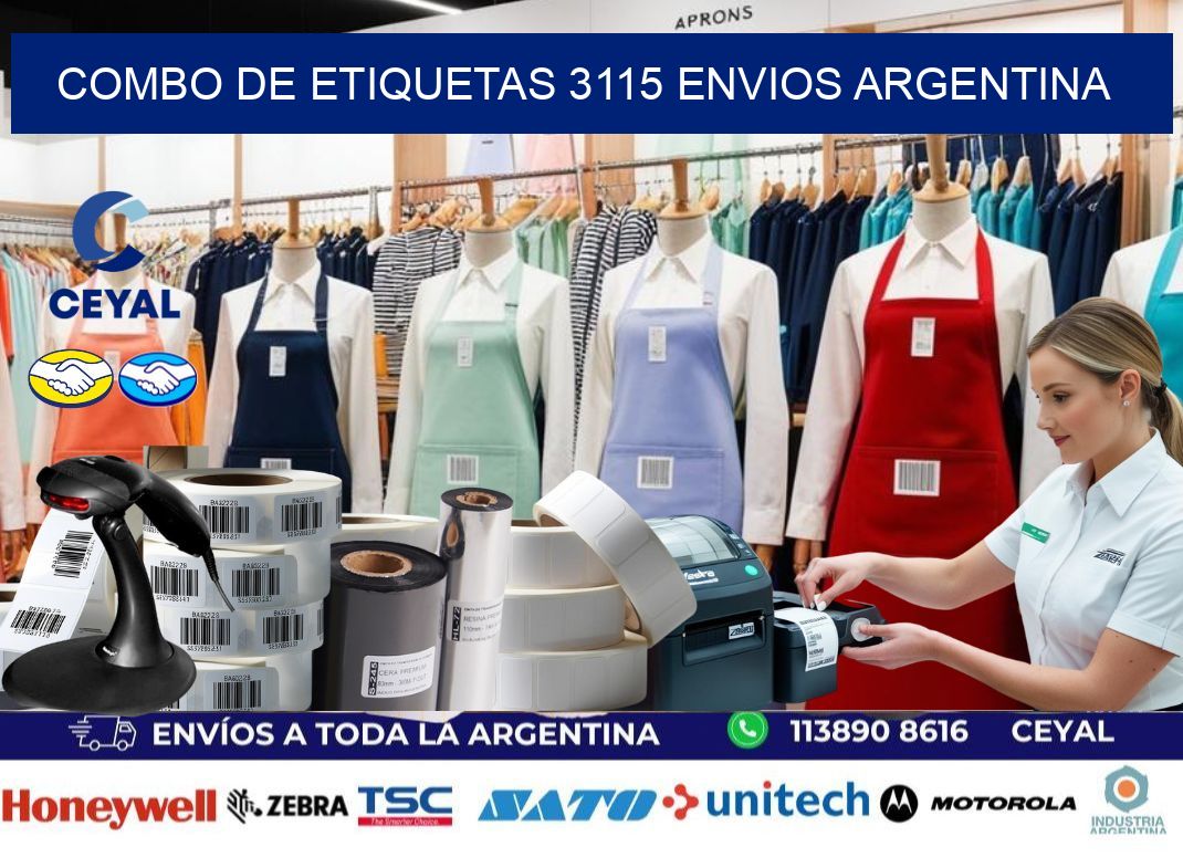 Combo de etiquetas 3115 ENVIOS ARGENTINA