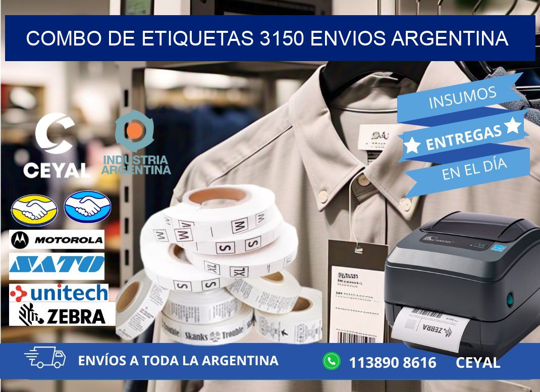 Combo de etiquetas 3150 ENVIOS ARGENTINA