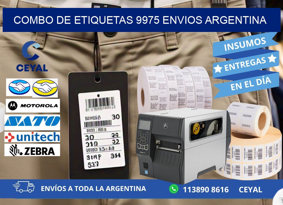 Combo de etiquetas 9975 ENVIOS ARGENTINA