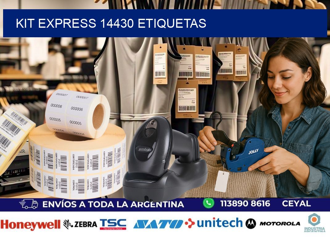 Kit express 14430 etiquetas