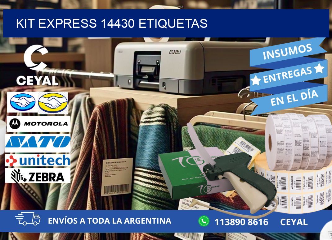 Kit express 14430 etiquetas
