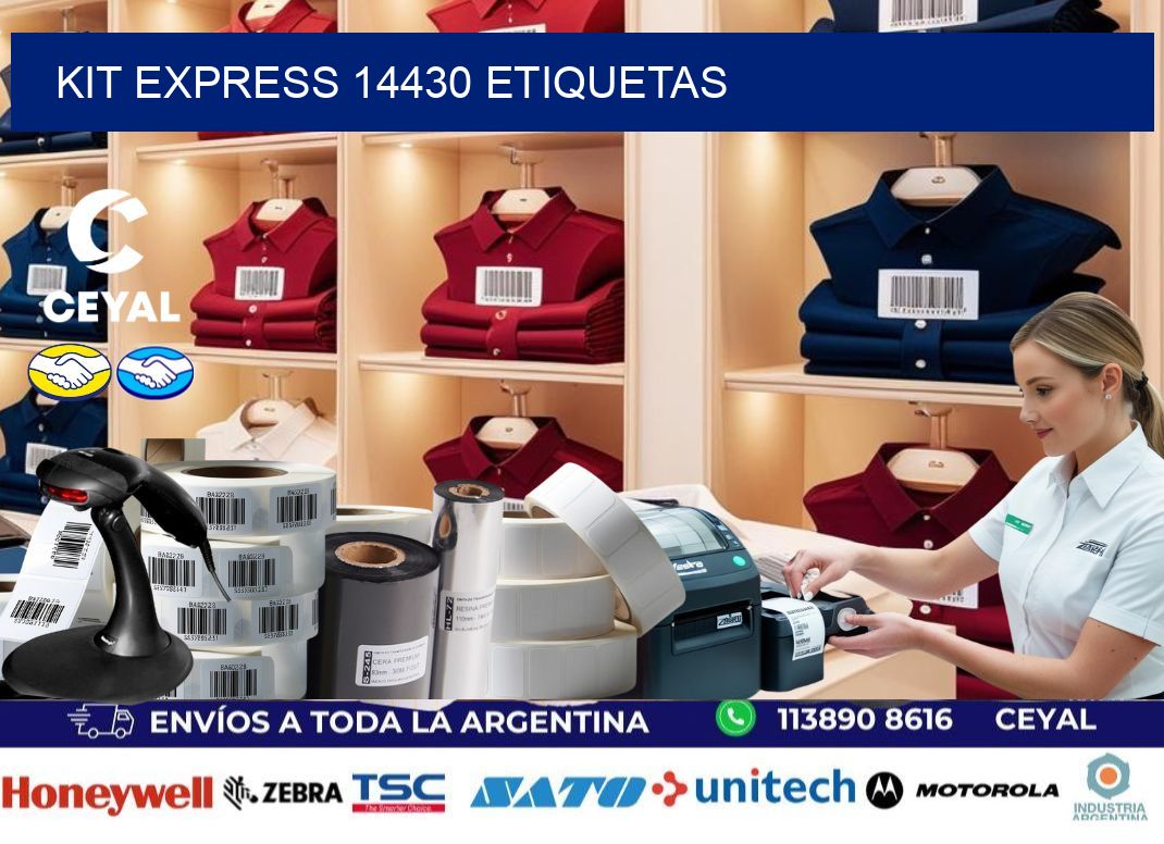 Kit express 14430 etiquetas