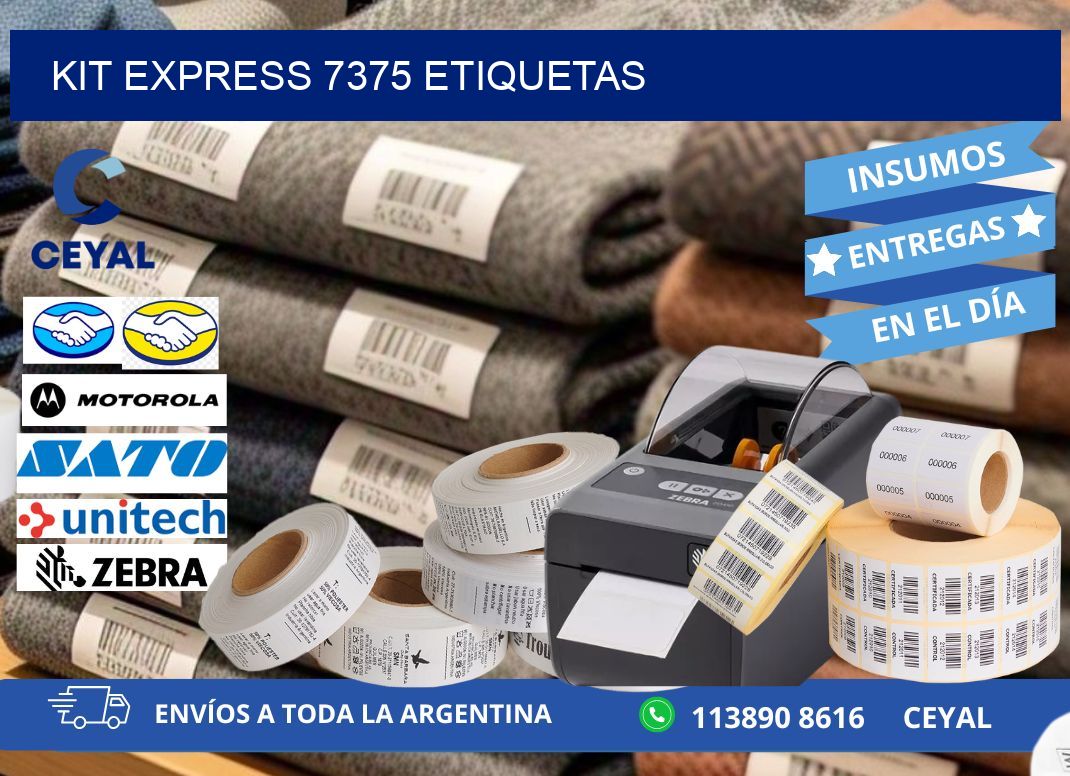 Kit express 7375 etiquetas