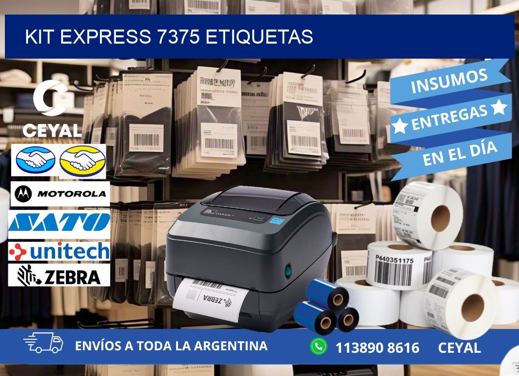 Kit express 7375 etiquetas