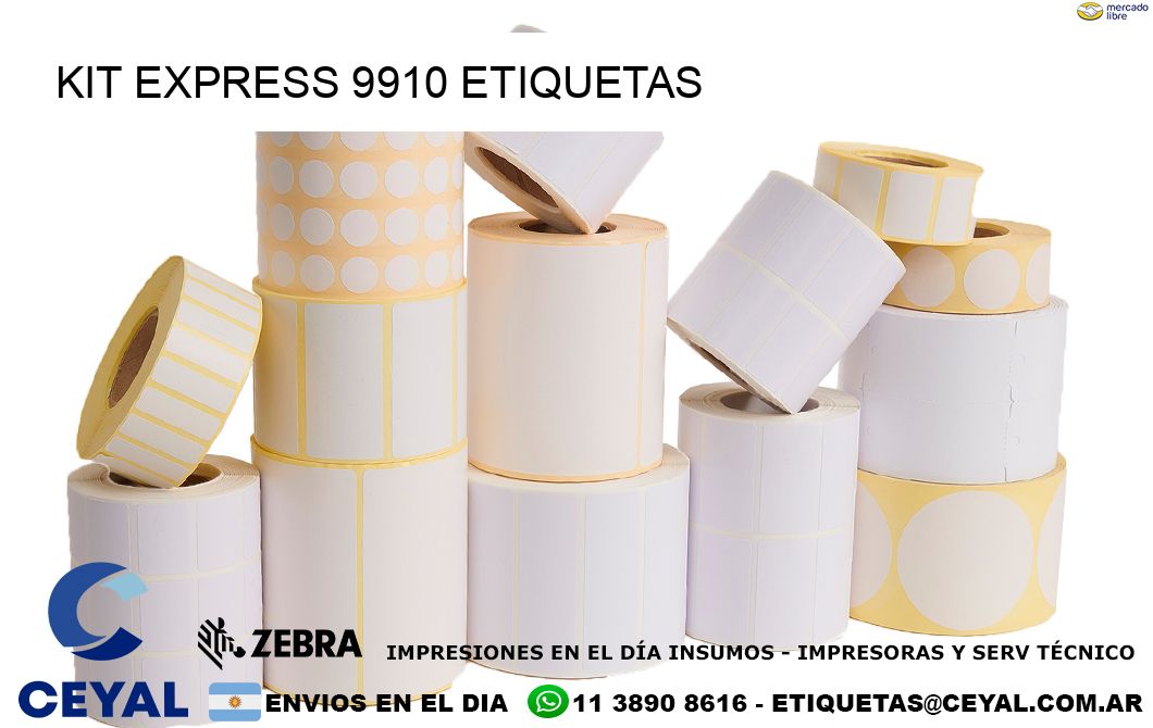 Kit express 9910 etiquetas