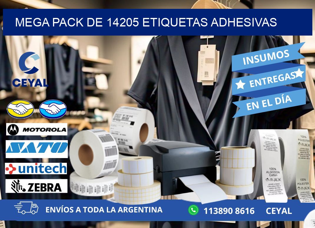 Mega pack de 14205 etiquetas adhesivas