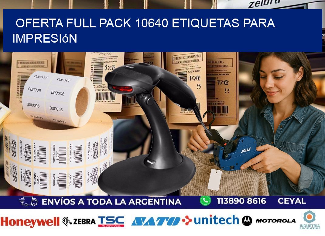 Oferta full pack 10640 etiquetas para impresión
