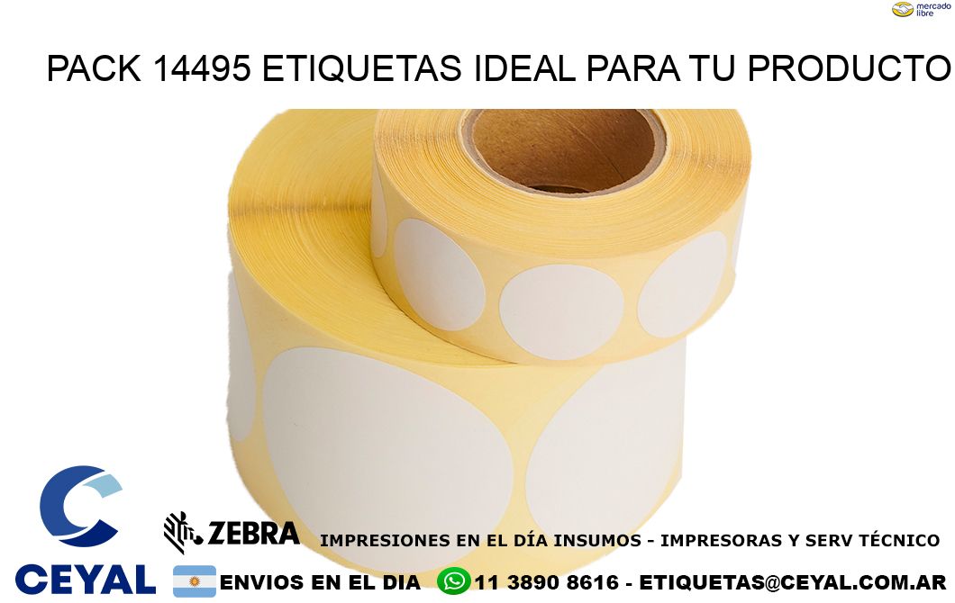 Pack 14495 etiquetas ideal para tu producto