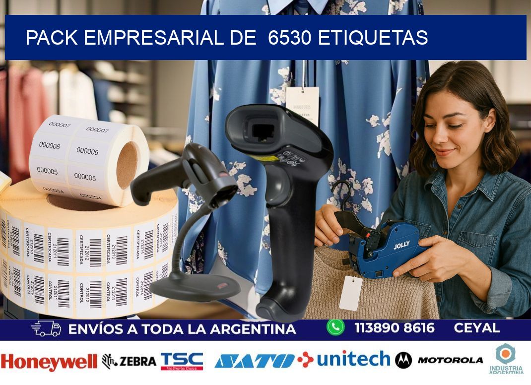 Pack empresarial de  6530 etiquetas