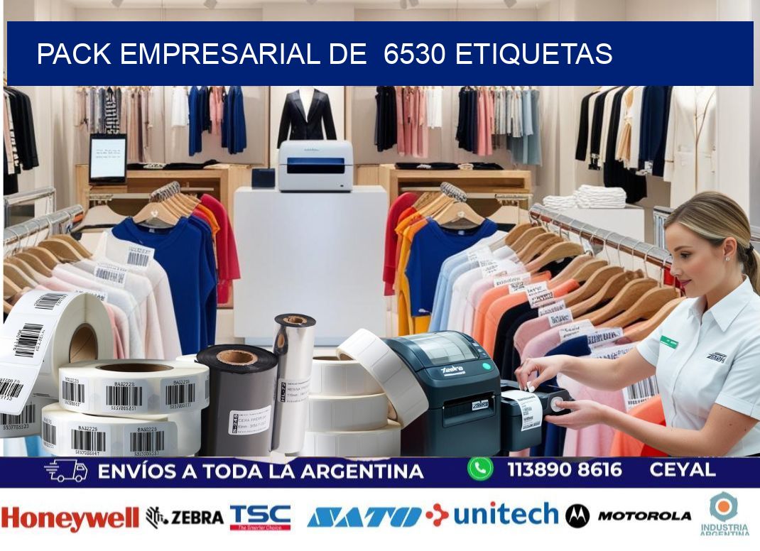 Pack empresarial de  6530 etiquetas
