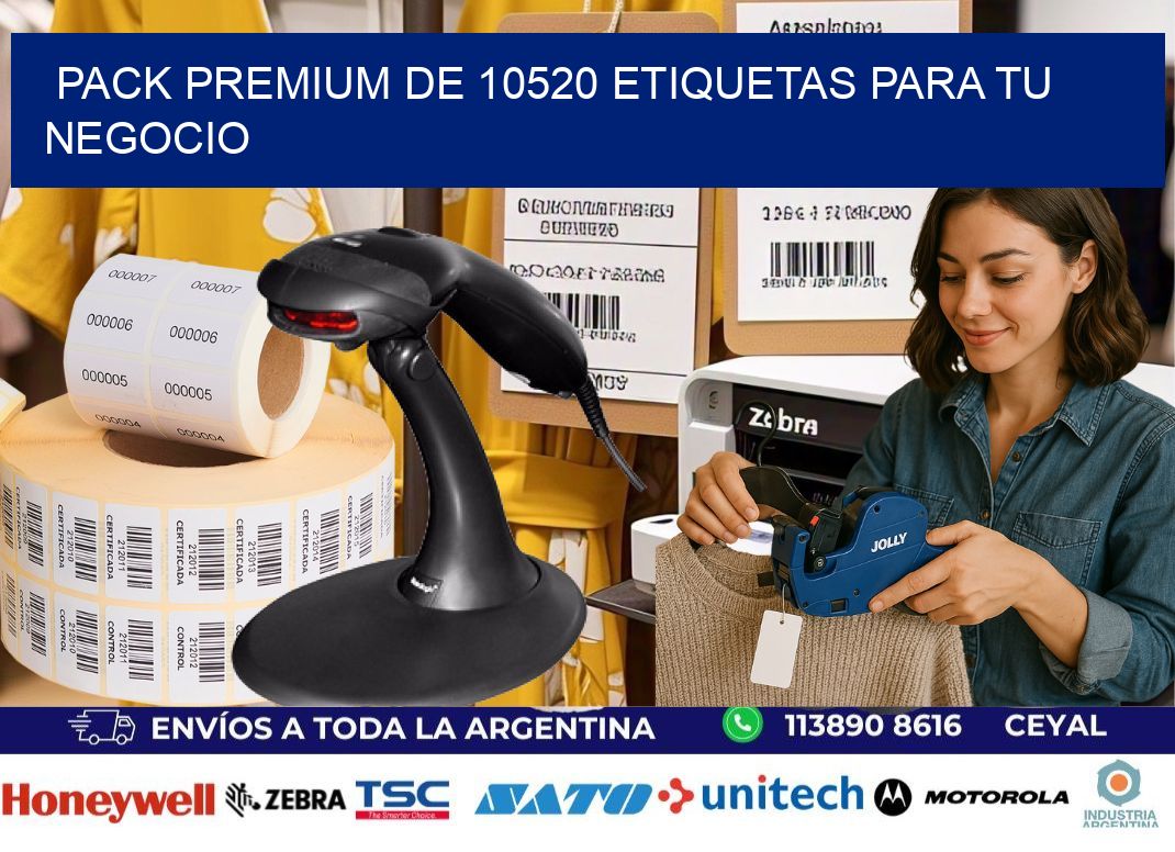 Pack premium de 10520 etiquetas para tu negocio