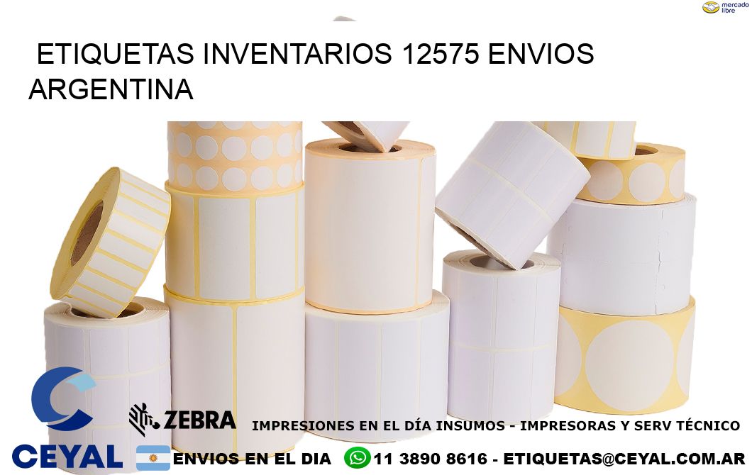 etiquetas inventarios 12575 ENVIOS ARGENTINA