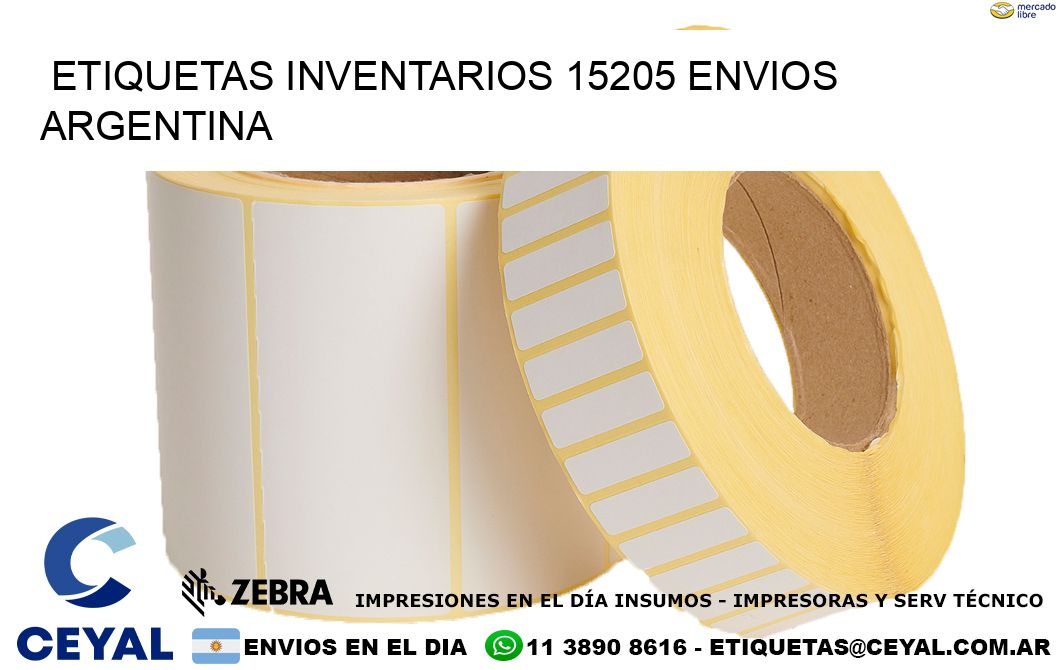 etiquetas inventarios 15205 ENVIOS ARGENTINA