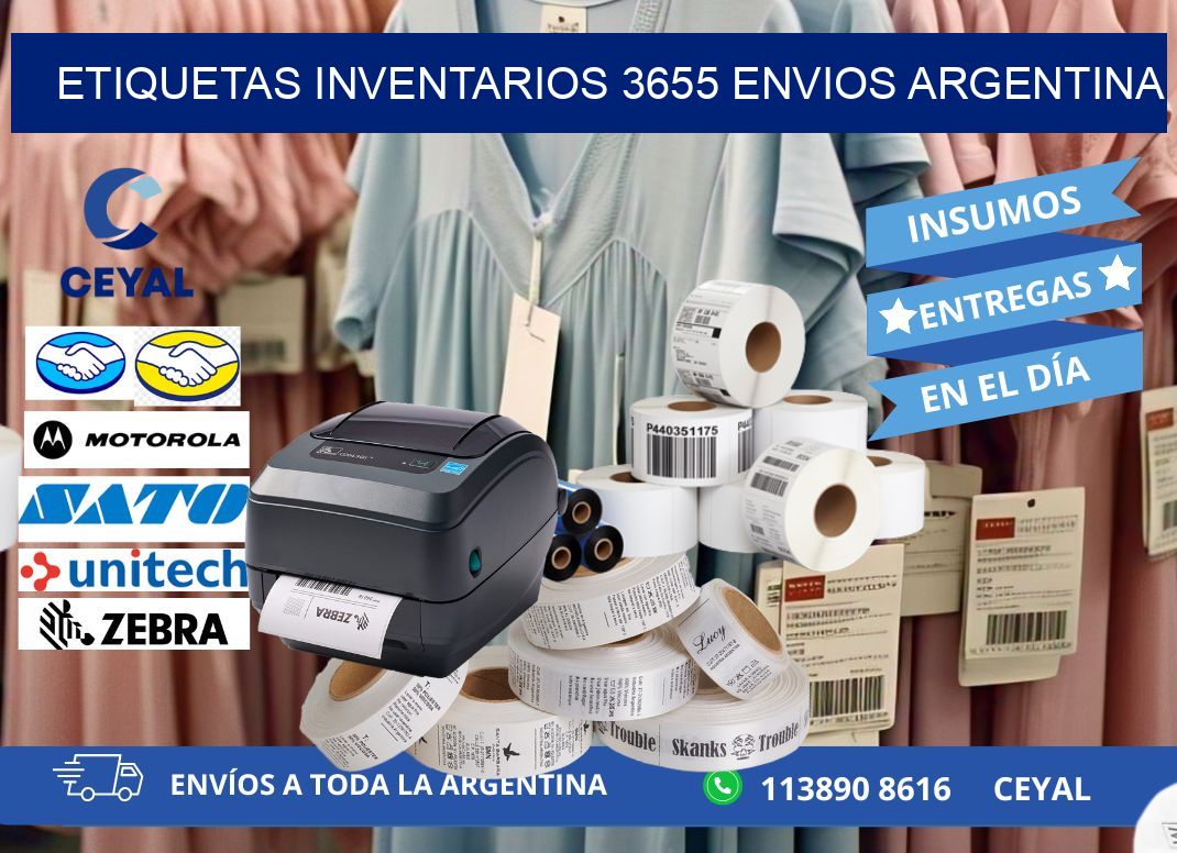 etiquetas inventarios 3655 ENVIOS ARGENTINA