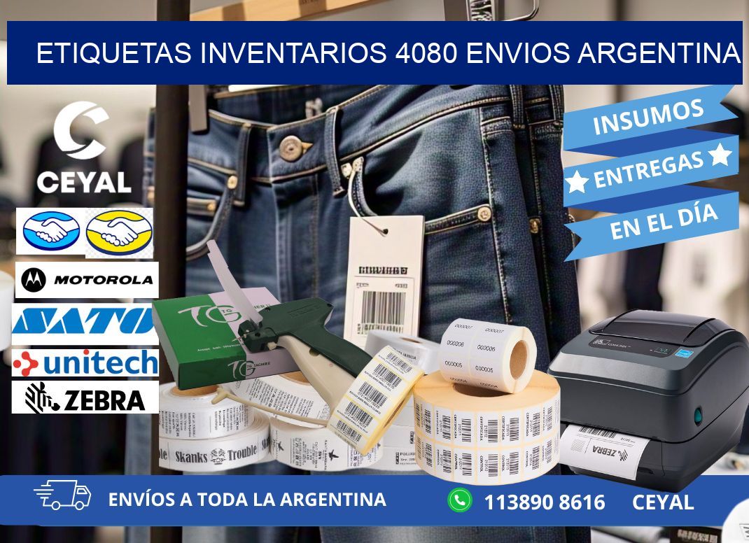 etiquetas inventarios 4080 ENVIOS ARGENTINA