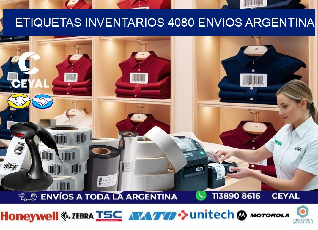 etiquetas inventarios 4080 ENVIOS ARGENTINA
