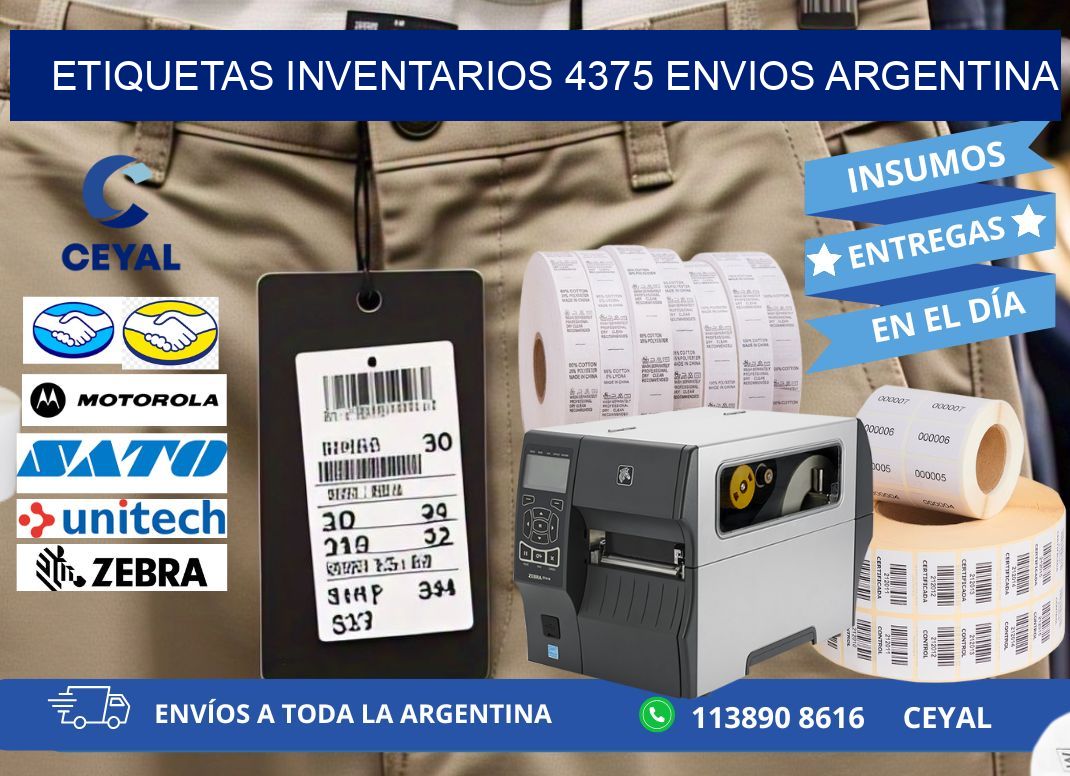 etiquetas inventarios 4375 ENVIOS ARGENTINA