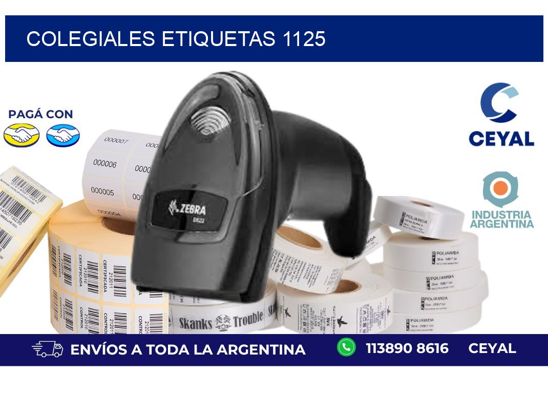 Colegiales etiquetas 1125