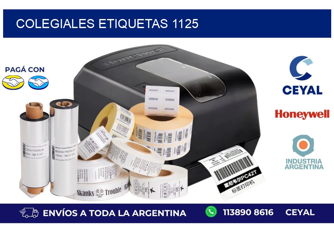 Colegiales etiquetas 1125