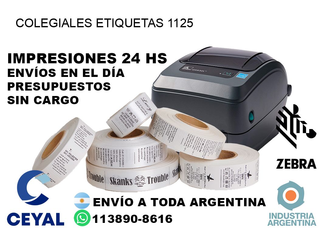 Colegiales etiquetas 1125