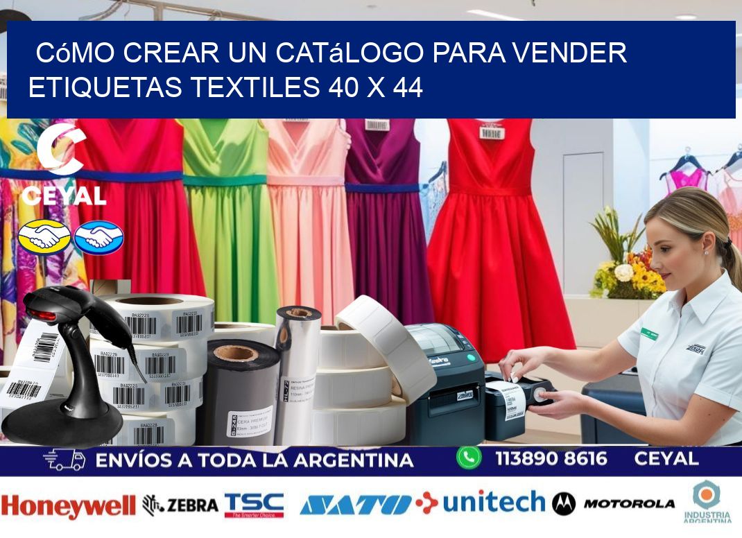 Cómo Crear un Catálogo para Vender Etiquetas Textiles 40 x 44