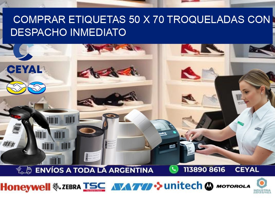 Comprar etiquetas 50 x 70 troqueladas con despacho inmediato
