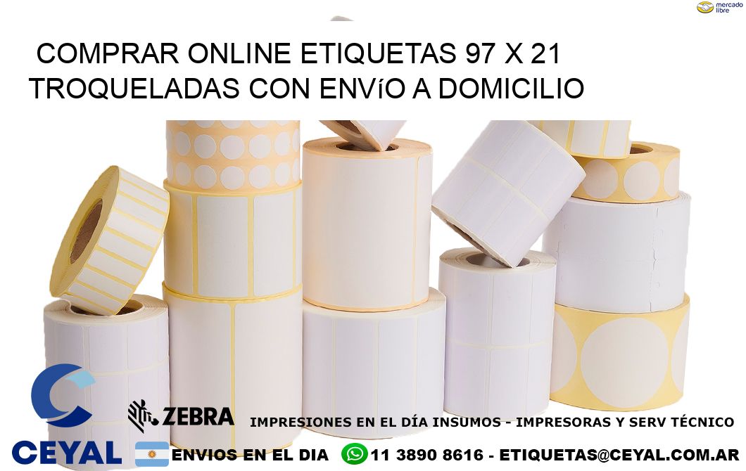 Comprar online etiquetas 97 x 21 troqueladas con envío a domicilio