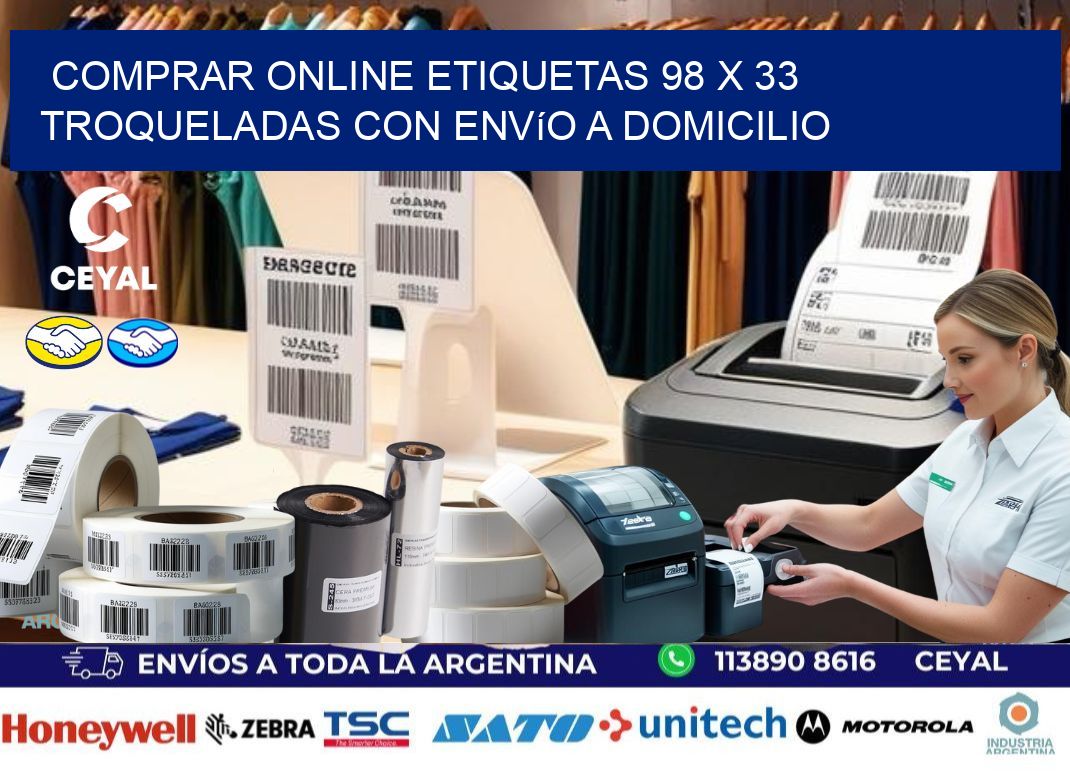Comprar online etiquetas 98 x 33 troqueladas con envío a domicilio