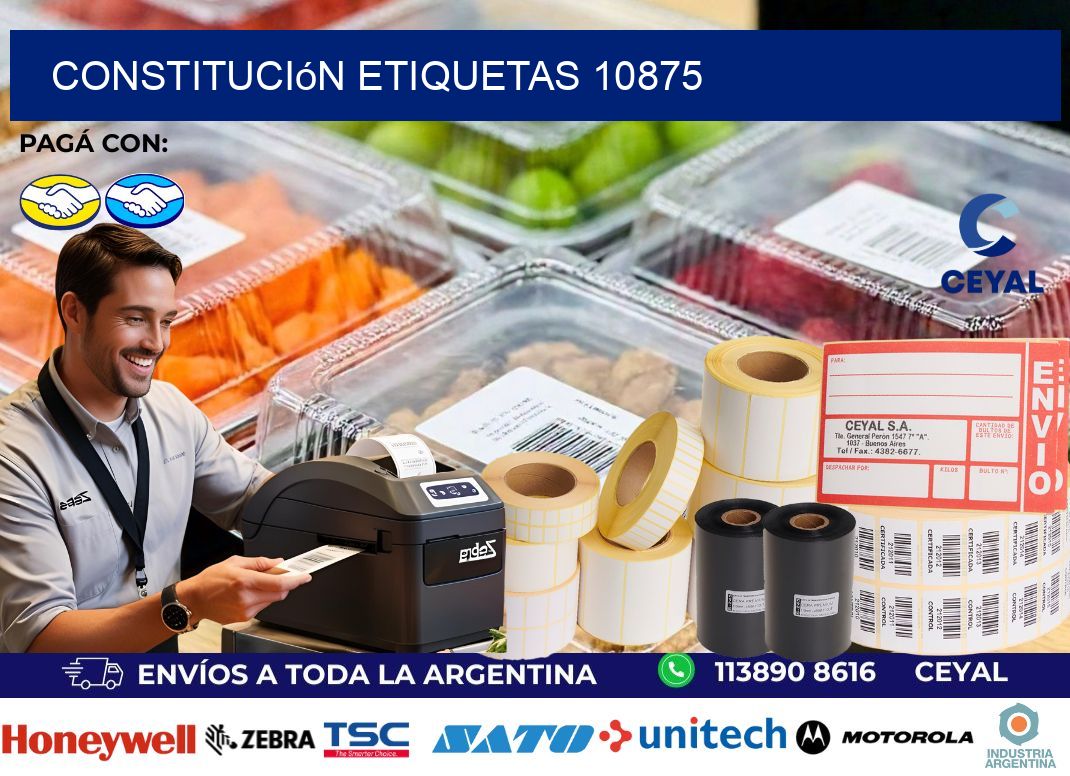 Constitución etiquetas 10875