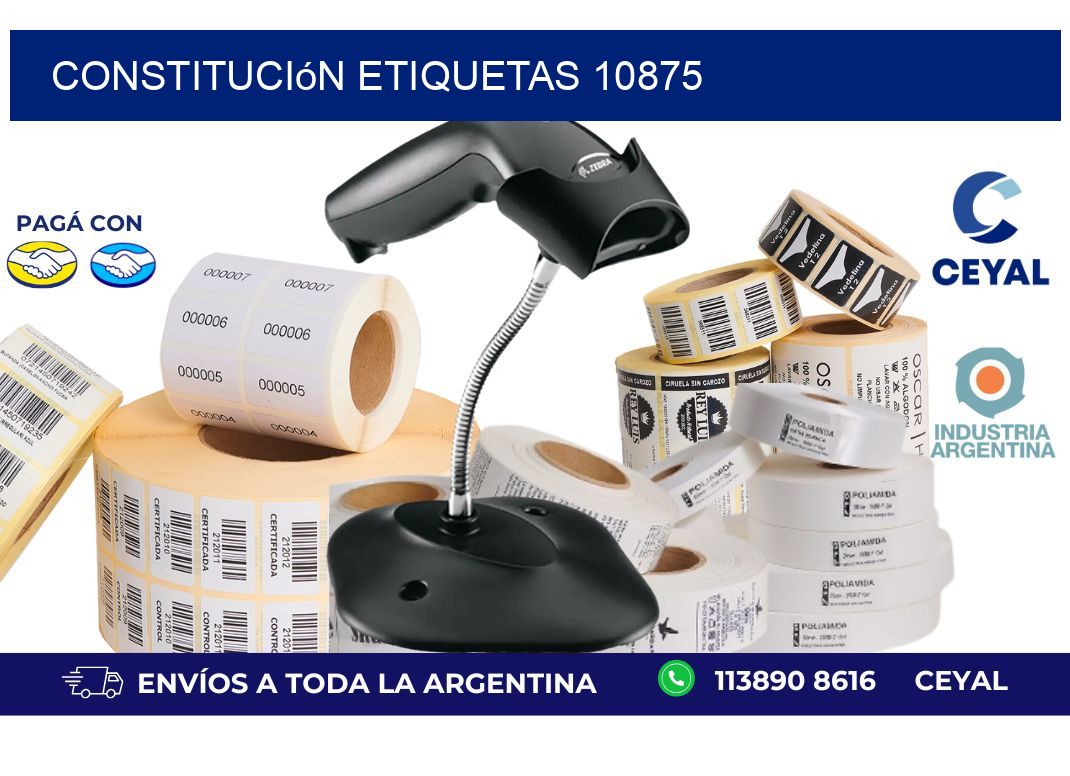 Constitución etiquetas 10875