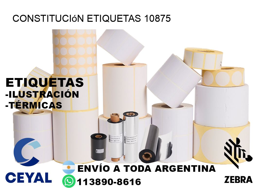 Constitución etiquetas 10875