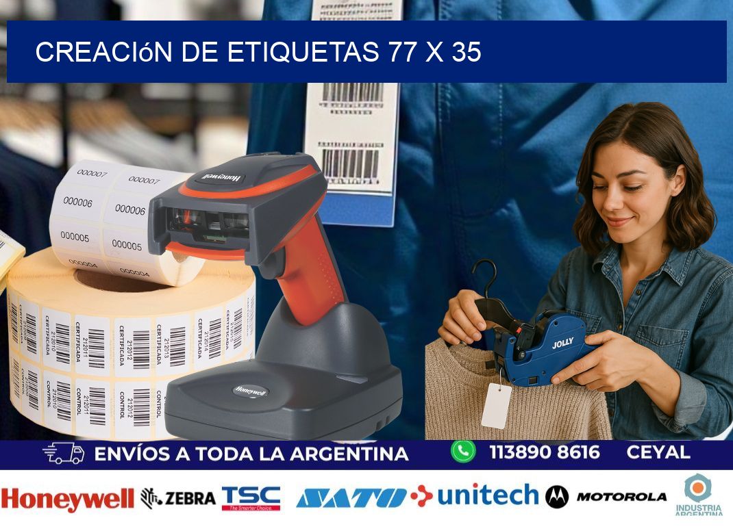 Creación de etiquetas 77 x 35