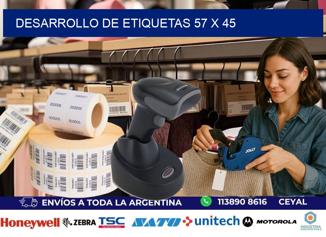 Desarrollo de etiquetas 57 x 45