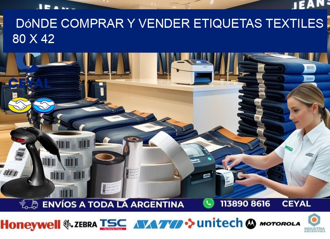 Dónde Comprar y Vender Etiquetas Textiles 80 x 42