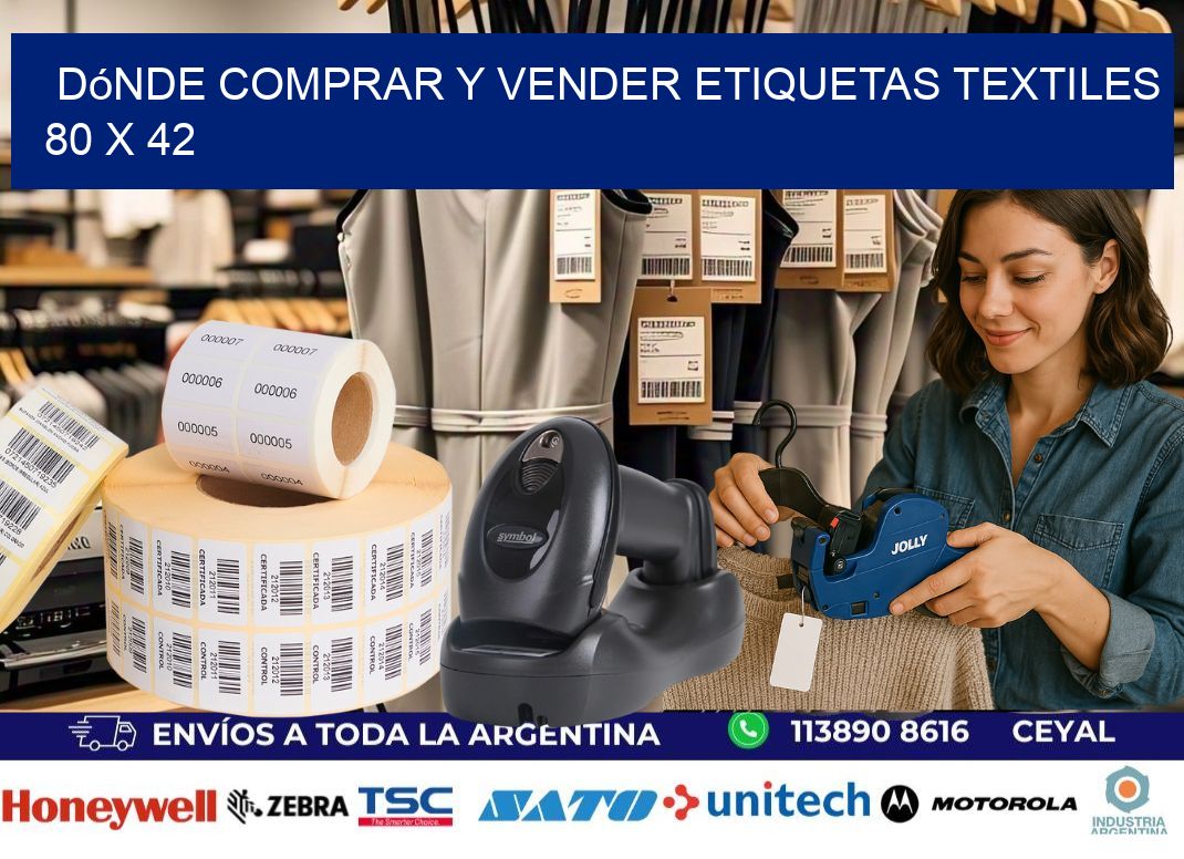 Dónde Comprar y Vender Etiquetas Textiles 80 x 42