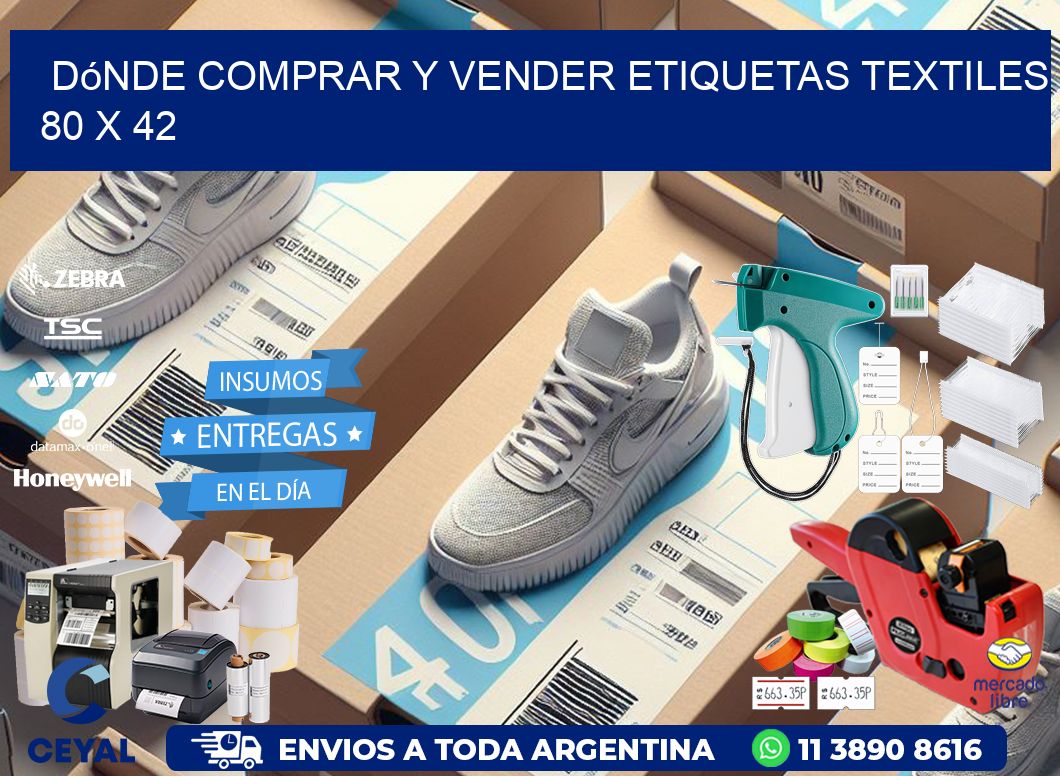Dónde Comprar y Vender Etiquetas Textiles 80 x 42