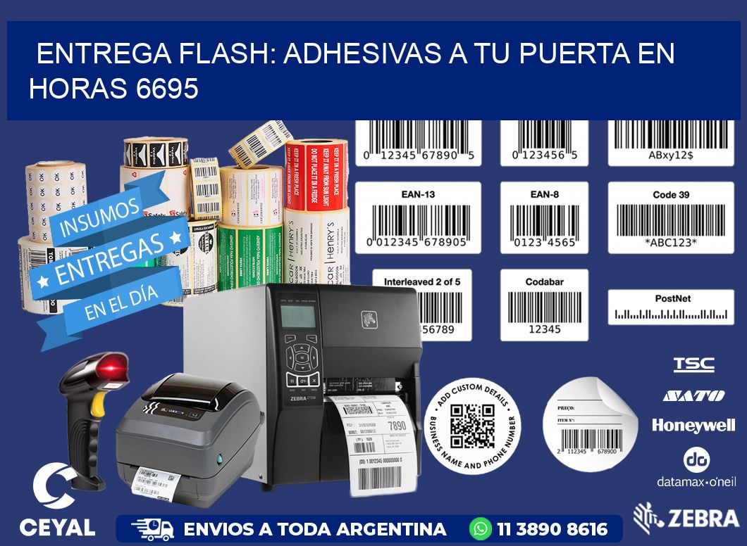 Entrega Flash: Adhesivas A Tu Puerta en Horas 6695