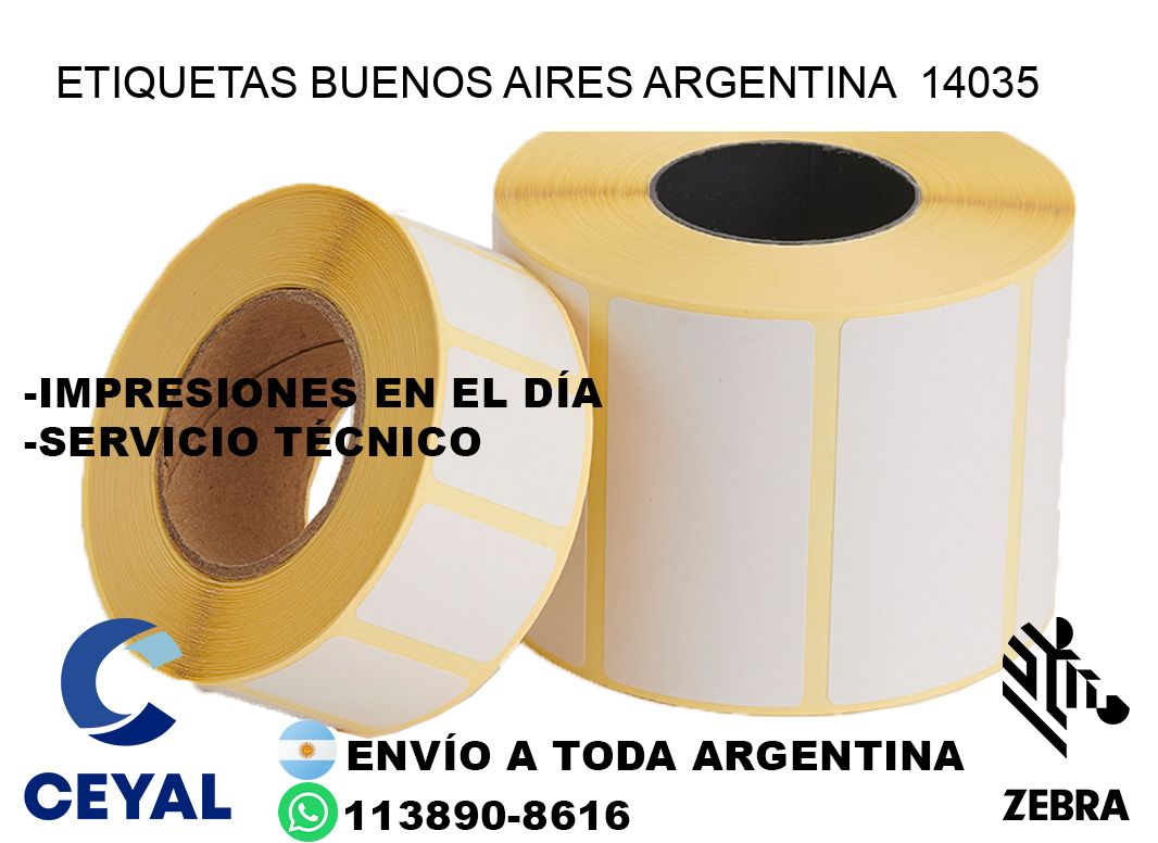 Etiquetas Buenos Aires Argentina  14035