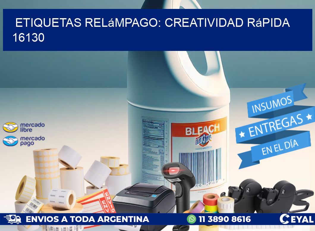 Etiquetas Relámpago: Creatividad Rápida 16130