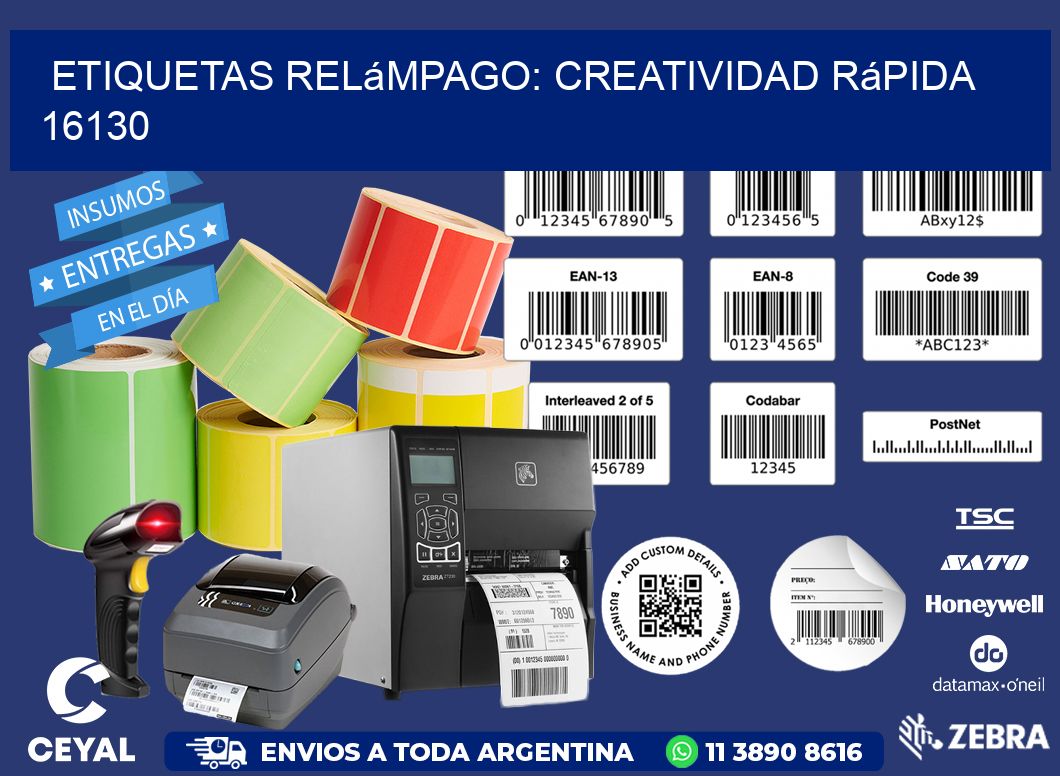 Etiquetas Relámpago: Creatividad Rápida 16130