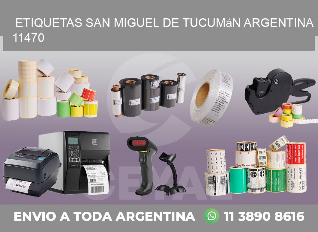 Etiquetas San Miguel de Tucumán Argentina 11470