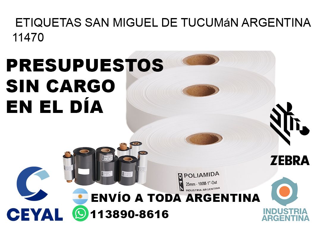 Etiquetas San Miguel de Tucumán Argentina 11470